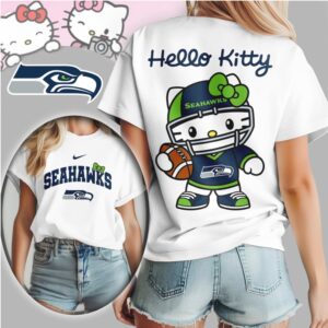 Seattle Seahawks Hello Kitty Mascot Shirt Kawaii Football Fan Apparel Vintage T Shirt Seattle Seahawks Hello Kitty Mascot Shirt Kawaii Football Fan Apparel Vintage T Shirt