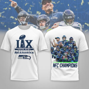 Seattle Seahawks NFC Champions Super Bowl LIX NFL Fan Gear tshirt