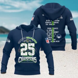 Seattle Seahawks NFC West Champions 2025 Signature Commemorative Pullover Hoodie