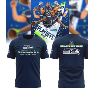 Seattle Seahawks NFL Playoffs Clinched Victory Fan T Shirt