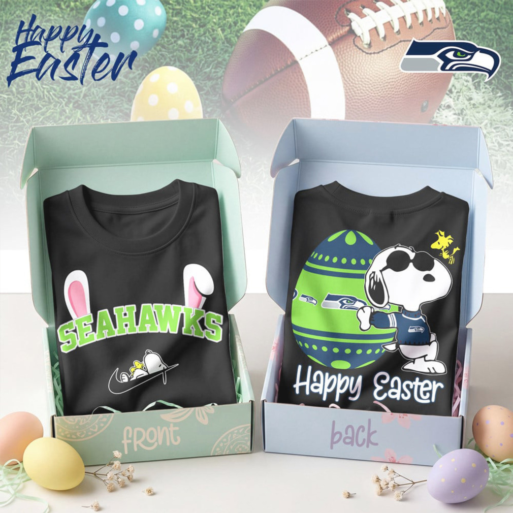 Seattle Seahawks Snoopy Happy Easter Egg Hunt Nike Logo Navy Football Shirt Seattle Seahawks Snoopy Happy Easter Egg Hunt Nike Logo Navy Football Shirt