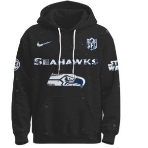 Seattle Seahawks Star Wars Night Darth Vader Graphic Game Day Hoodie Seattle Seahawks Star Wars Night Darth Vader Graphic Game Day Hoodie