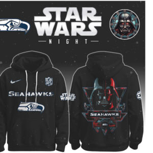 Seattle Seahawks Star Wars Night Darth Vader Graphic Game Day Hoodie