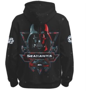 Seattle Seahawks Star Wars Night Darth Vader Graphic Game Day Hoodie