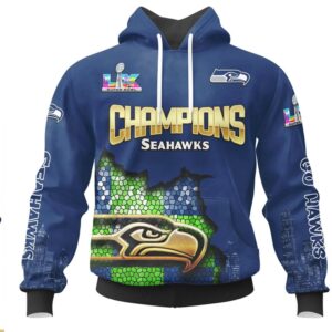 Seattle Seahawks Super Bowl Champions Full Roster Name List Graphic Hoodie Seattle Seahawks Super Bowl Champions Full Roster Name List Graphic Hoodie