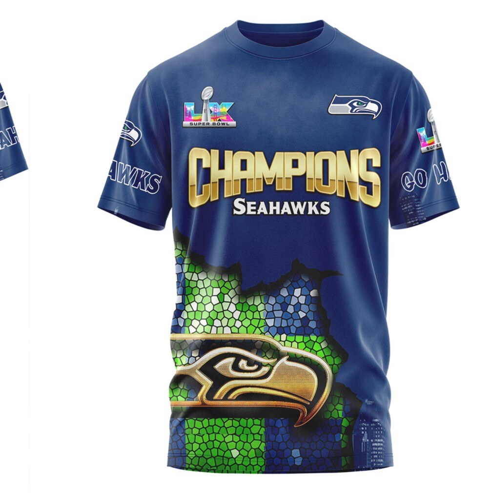 Seattle Seahawks Super Bowl Champions Roster Name List Navy Blue Fan T Shirt Seattle Seahawks Super Bowl Champions Roster Name List Navy Blue Fan T Shirt