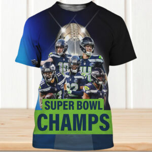 Seattle Seahawks Super Bowl Champs 50th Anniversary Shirt Seattle Seahawks Super Bowl Champs 50th Anniversary Shirt