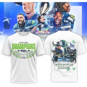 Seattle Seahawks Super Bowl LX Champions 2026 Victory Parade Graphic Fan T Shirt Seattle Seahawks Super Bowl LX Champions 2026 Victory Parade Graphic Fan T Shirt