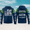Vintage Style Seattle Seahawks 2X Super Bowl Champions NFL Fan Hoodie Vintage Style Seattle Seahawks 2X Super Bowl Champions NFL Fan Hoodie