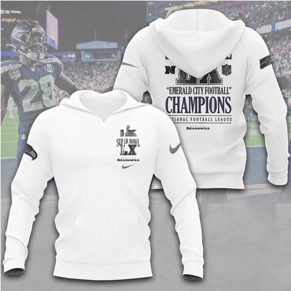 Seattle Seahawks Super Bowl LX Champions Football Hoodie Seattle Seahawks Super Bowl LX Champions Football Hoodie
