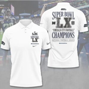 Seattle Seahawks Super Bowl LX Champions Football Hoodie
