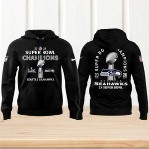 Seattle Seahawks Super Bowl LX Champions Game Day Fan Gear Hoodie
