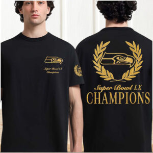 Seattle Seahawks Super Bowl LX Champions Gold Laurel Minimalist Fan Shirt Seattle Seahawks Super Bowl LX Champions Gold Laurel Minimalist Fan Shirt