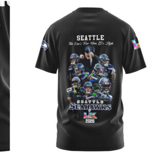 Seattle Seahawks Super Bowl LX Champions Team Celebration Roster Fan T Shirt