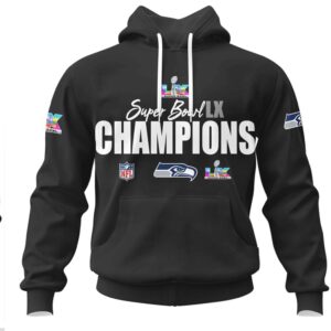 Seattle Seahawks Super Bowl LX Champions Team Celebration Roster Hoodie Seattle Seahawks Super Bowl LX Champions Team Celebration Roster Hoodie