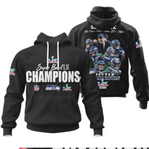 Seattle Seahawks Super Bowl LX Champions Team Celebration Roster Hoodie