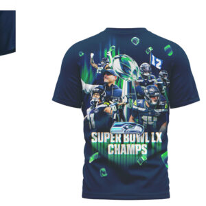 Seattle Seahawks Super Bowl LX Champions We Did Not Care Funny Football T Shirt