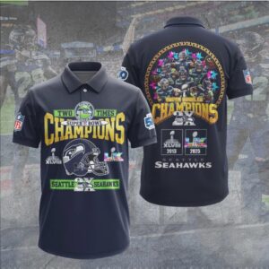 Seattle Seahawks Two Times Super Bowl Champions Vintage Helmet Hoodie