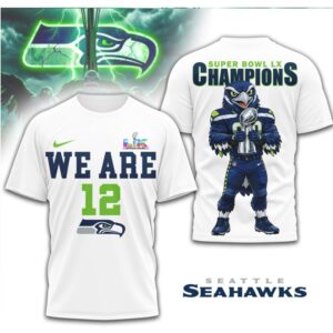 Seattle Seahawks We Are 12 Super Bowl LX Champions 2026 Mascot Shirt