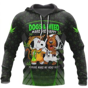 Snoopy Scooby Doo Dogs and Weed Hoodie Funny Cartoon 420 Marijuana Sweat tshirt Snoopy Scooby Doo Dogs and Weed Hoodie Funny Cartoon 420 Marijuana Sweat tshirt