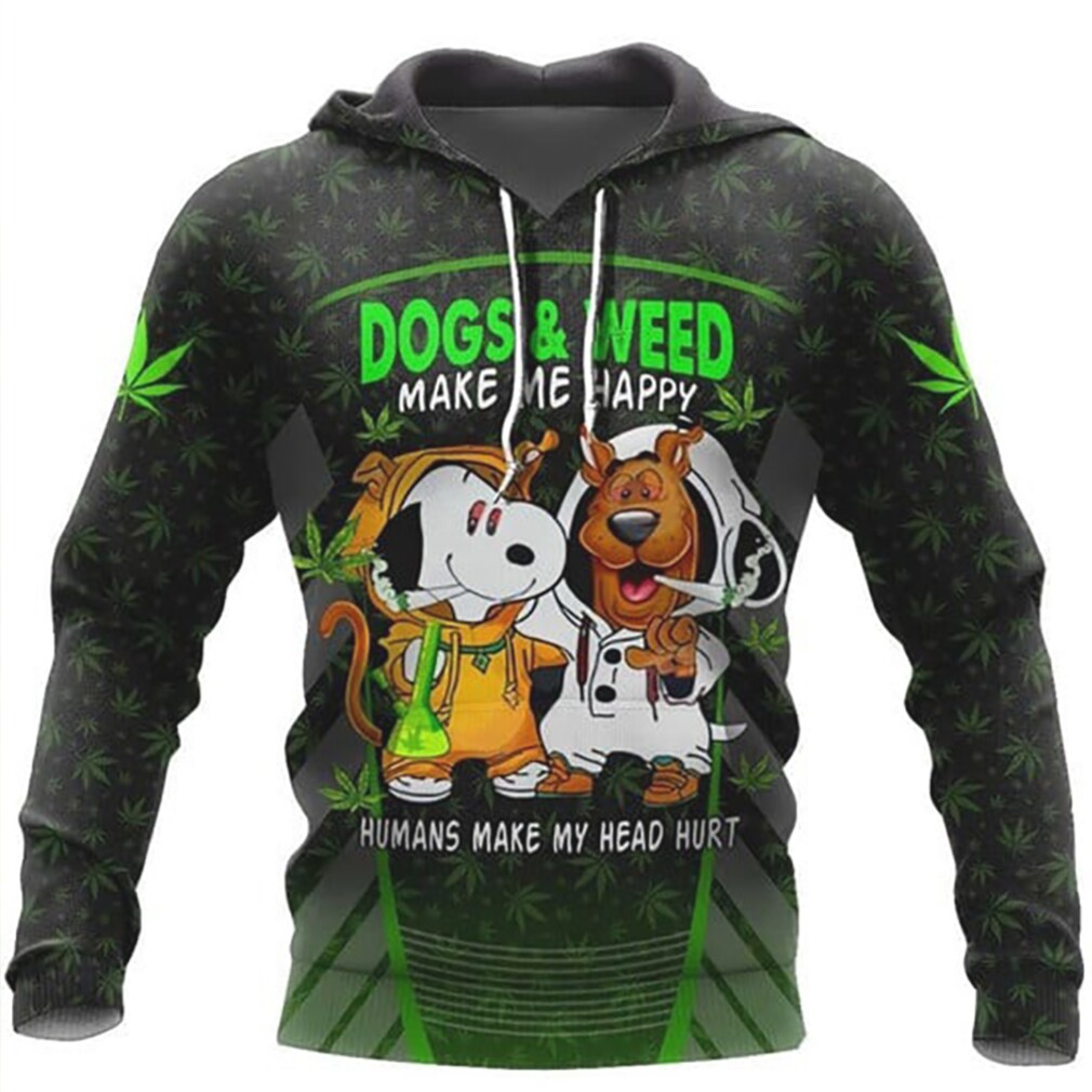 Snoopy Scooby Doo Dogs and Weed Hoodie Funny Cartoon 420 Marijuana Sweat tshirt Snoopy Scooby Doo Dogs and Weed Hoodie Funny Cartoon 420 Marijuana Sweat tshirt