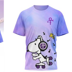 Snoopy x Prince Purple Rain Life Is Better With Music Roller Skating Shirt