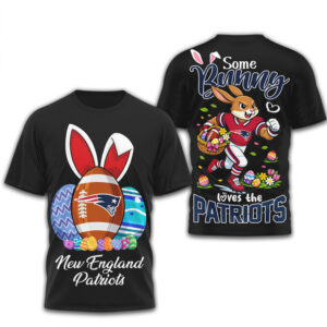 Some Bunny Loves The New England Patriots Easter Football Bunny Rabbit Graphic T Shirt Some Bunny Loves The New England Patriots Easter Football Bunny Rabbit Graphic T Shirt