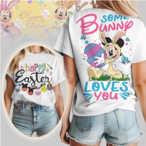 Some Bunny Loves You Mickey Mouse Easter Bunny Costume Cute Disney Holiday Tee Some Bunny Loves You Mickey Mouse Easter Bunny Costume Cute Disney Holiday Tee