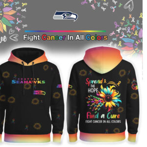 Spread The Hope Find A Cure Fight Cancer Seattle Seahawks Sunflower Hoodie Spread The Hope Find A Cure Fight Cancer Seattle Seahawks Sunflower Hoodie