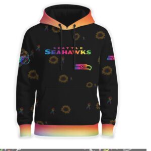 Spread The Hope Find A Cure Fight Cancer Seattle Seahawks Sunflower Hoodie