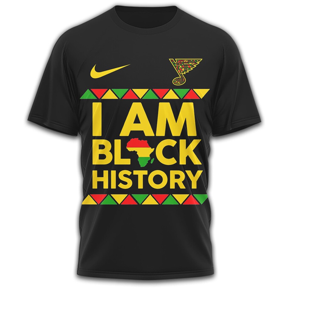 St. Louis Blues Black History Month I Am Black History Heritage Shirt St. Louis Blues Black History Month I Am Black History Heritage Shirt