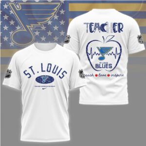 St. Louis Blues Teacher Appreciation Night Custom Logo Hockey Fan Graphic Shirt