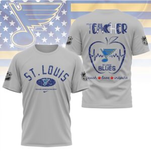 St. Louis Blues Teacher Appreciation Night Custom Logo Hockey Fan Graphic Shirt