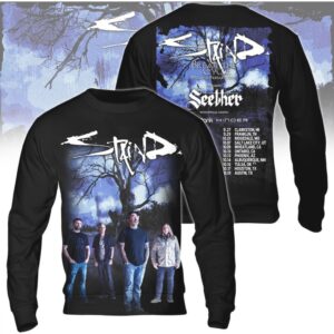 Staind Break The Cycle 25th Anniversary Tour With Seether Rock tshirt Staind Break The Cycle 25th Anniversary Tour With Seether Rock tshirt