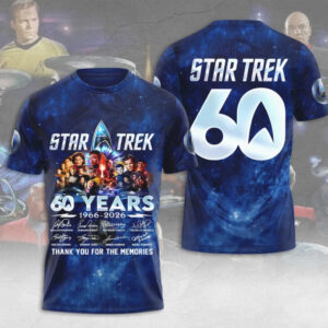 Star Trek 60 Years Anniversary Thank You For The Memories Sci Fi Hoodie