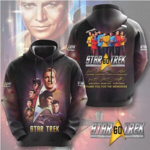 Star Trek 60 Years Thank You For The Memories Starfleet Crew Hoodie Star Trek 60 Years Thank You For The Memories Starfleet Crew Hoodie