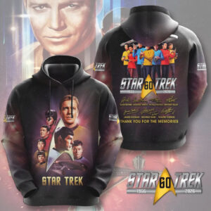 Star Trek 60 Years Thank You For The Memories Starfleet Crew Hoodie