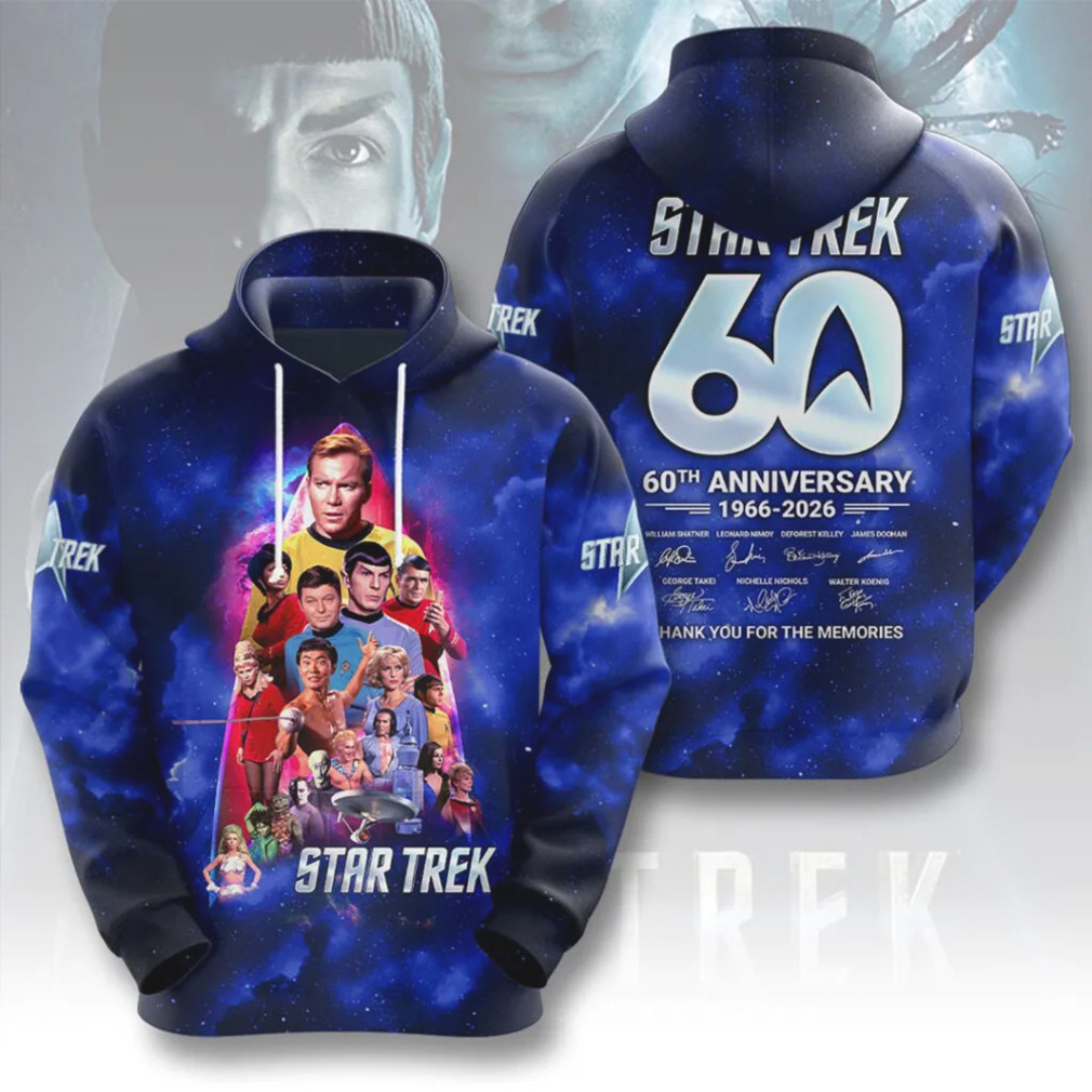 Star Trek 60th Anniversary 1966 2026 Thank You For The Memories Apparel Shirt Star Trek 60th Anniversary 1966 2026 Thank You For The Memories Apparel Shirt