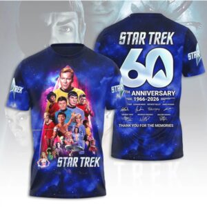 Star Trek 60th Anniversary 1966 2026 Thank You For The Memories Apparel Shirt