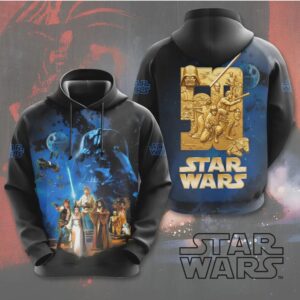 Star Wars 50th Anniversary Darth Vader Graphic Galactic Empire Fan Hoodie