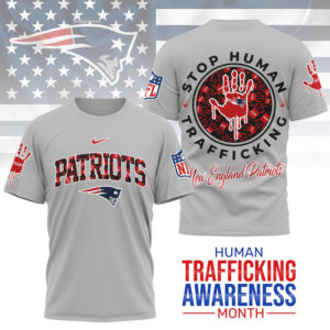 Stop Human Trafficking Awareness Month New England Patriots Red Hand Graphic T Shirt Stop Human Trafficking Awareness Month New England Patriots Red Hand Graphic T Shirt
