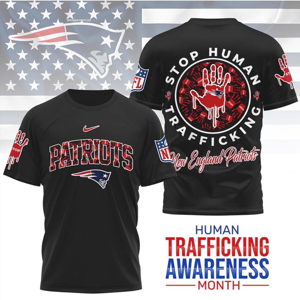 Stop Human Trafficking Awareness Month New England Patriots Red Hand Graphic T Shirt Stop Human Trafficking Awareness Month New England Patriots Red Hand Graphic T Shirt