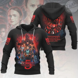 Stranger Things 5 The Final Season Mystery Character Collage T Shirt