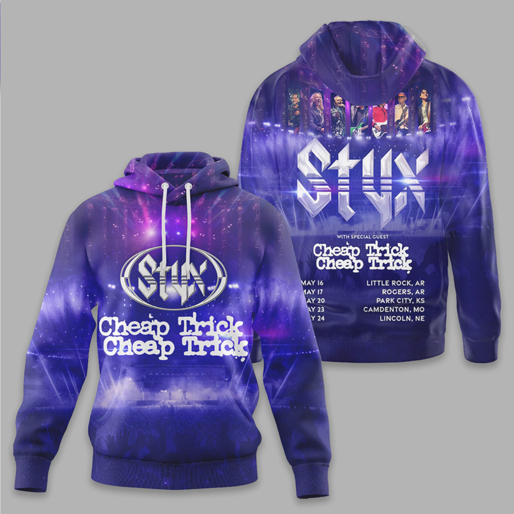 Styx And Cheap Trick 2026 Summer Tour Classic Rock Fan tshirt Styx And Cheap Trick 2026 Summer Tour Classic Rock Fan tshirt