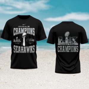 Super Bowl LX Champions Seattle Seahawks Commemorative Trophy Shirt