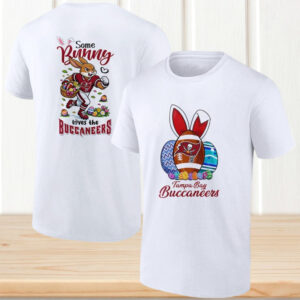 Tampa Bay Buccaneers Easter Bunny White Some Bunny Loves The Buccaneers Apparel T Shirt Tampa Bay Buccaneers Easter Bunny White Some Bunny Loves The Buccaneers Apparel T Shirt