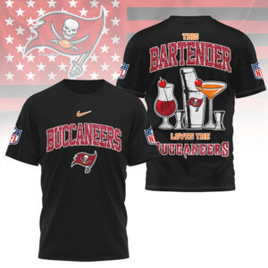 Tampa Bay Buccaneers This Bartender Loves The Buccaneers Vintage NFL Game Day T Shirt