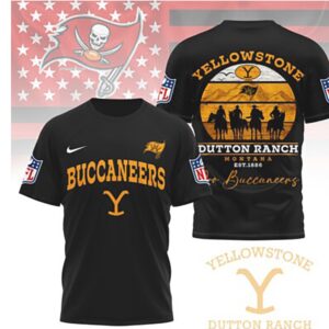 Tampa Bay Buccaneers Yellowstone Dutton Ranch Montana T Shirt Tampa Bay Buccaneers Yellowstone Dutton Ranch Montana T Shirt