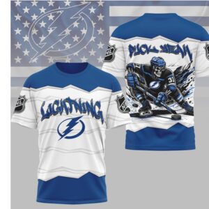 Tampa Bay Lightning Puck Yeah Skeleton Blue Hockey Fan Shirt