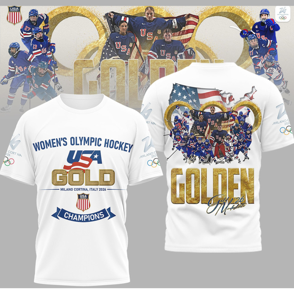 Team USA Women’s Olympic Hockey Gold Medal Champions Milano Cortina 2026 Shirt Team USA Women’s Olympic Hockey Gold Medal Champions Milano Cortina 2026 Shirt